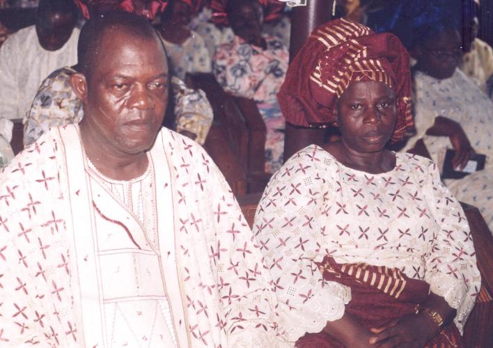 Daddy @ the wedding of his last born at Owo