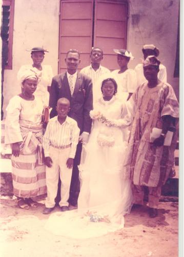 Daddy @ the wedding of his first daughter at Ile Ogbo